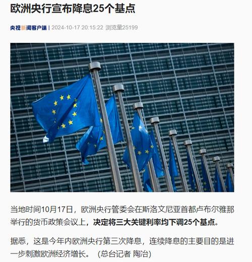 法国央行行长:欧洲央行有进一步降息的空间