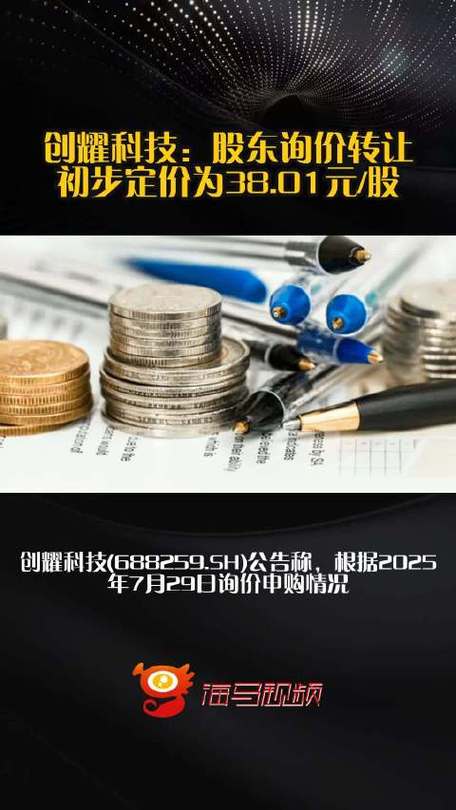 科兴制药：控股股东询价转让初步定价30.88元/股，可套现超3亿元