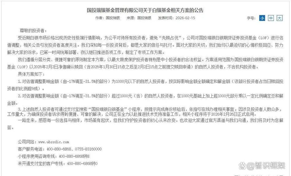 国投白银LOF补偿资金均为自有资金